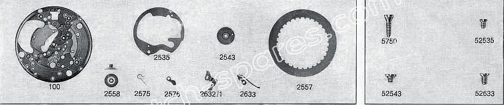 A Schild AS 1713 watch date parts